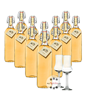 12 x Prinz Alte Wald-Himbeere / 41 % Vol. / 12 x 1,0 Liter-Flasche + 2 x gratis mySpirits-Schnapskelch