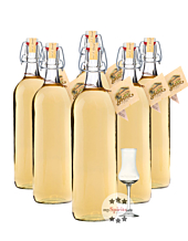 Prinz: Alte Williamsbirne Kombi / 41 % Vol. / 3 x 1,0 Liter-Flaschen + 1 x mySpirits-Schnapskelch