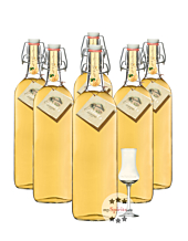 Prinz: Alte Williamsbirne Kombi / 41 % Vol. / 3 x 1,0 Liter-Flaschen + 1 x mySpirits-Schnapskelch