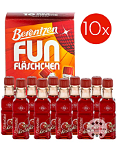 Berentzen Fun Wildkirsch Likör in PET / 16% Vol. / 10 x 0,02 Liter-Flasche