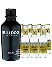 Bulldog Gin (40 % Vol. 0,7 L) & 7 x Fever-Tree Indian Tonic Water (0,2 L) inkl. 1,05 € Pfand