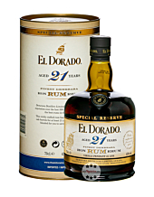 El Dorado 21 Years Finest Demerara Rum / 43 % Vol. / 0,7 Liter-Flasche in Geschenkdose