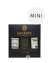 Glen Scotia Whisky Miniaturen-Probierset / 46 % - 54,2 % Vol. / 3 x 0,05 Liter-Flasche in Deko-Box