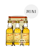 Glenfarclas Miniaturen-Probierset 15 YO, 21 YO, 25 YO / 43 - 46 % Vol. / 3 x 0,05 Liter in Dekobox