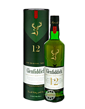 Glenfiddich 12 Jahre Single Malt Scotch Whisky / 40 % Vol. / 0,7 Liter-Flasche in Geschenkbox