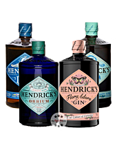 Hendrick's Editionen-Set: Flora Adora, Orbium, Lunar & Neptunia / 43,3 % vol. / 4 x 0,7 Liter-Flasche 
