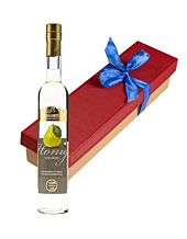 Dolomiti Geschenk-Set Honig Williams Premium / 35 % vol. / 0,5 Liter-Flasche in Geschenk-Schachtel