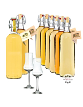 Prinz alle Alten Sorten - Vorteilspaket 8 x 1,0 Liter-Flasche + 2 Gläser / 41 % vol.
