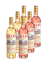 Lillet 6er Mischpaket je 3 x Lillet Blanc & Rosé / 17 % Vol. / 6 x 0,75 Liter-Flasche