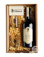 Bergbrennerei Löwen Geschenk-Set Almglüherbox Duo / 30 % Vol. / 0,5 L Flasche