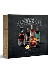 Marzadro Geschenk-Set „Negroni“ inkl. Karaffe und 2 Gläsern / 16-45 % Vol./ 3 x 0,2 Liter-Flasche in Box