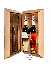 Marzadro Set "Libreria D" Grappa Moscato & Diciotto Lune / 41 % Vol. / 2 x 0,5 Liter-Flasche