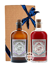 Monkey Gin Geschenkbox mit Monkey  Gin (47 % Vol. / 0,5 L) + 1 x Monkey 47 Sloe Gin (29 % vol. / 0,5 L)