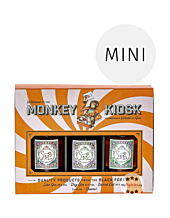 Monkey Kiosk Gin Miniaturen-Probierset / 29 - 47 % Vol. / 5 x 0,05 Liter-Flaschen in Deko-Box