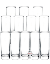 12 x mySpirits Longdrinkglas mit mySpirits-Logo im Boden / ca. 305 ml / Ø ca. 6 cm / H: ca. 16,5 cm