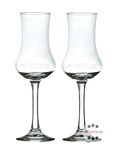 Schnapsglas oder Grappa-Glas: 2 x Degustationsglas für Spirituosen aus edlem Glas