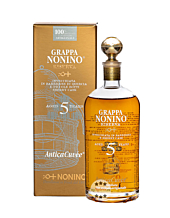 Nonino Grappa Riserva AnticaCuvée 5 Jahre / 43 % vol. / 0,7 Liter-Flasche im Geschenk-Karton