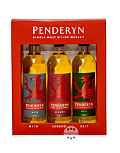 Penderyn Whisky Set Dragon Range (Myth, Legend, Celt) / 41 % Vol. / 3 x 0,2 Liter-Flasche in Geschenkbox