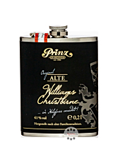 Prinz Flachmann Alte Williams-Christ-Birne im Holzfass gereift / 41 % Vol. / 0,2 Liter-Flasche aus Edelstahl 