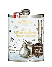 Prinz Flachmann Winter Williams-Christbirne / 34 % Vol. / 0,2 Liter-Flasche aus Edelstahl