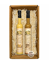 Prinz "Osternest mit Eierlikören" Vanille & Mokka in Geschenkbox / 2 x 0,5 L Flasche / je 15 % Vol.