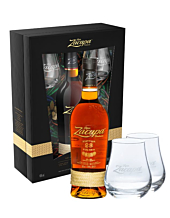 Ron Zacapa 23 Rum – Solera Gran Reserva Geschenkset / 40 % Vol. / 0,7 Liter-Flasche + 2 Nosinggläser