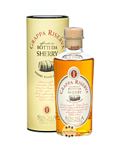 Sibona Grappa Riserva Botti da Sherry / 40 % Vol. / 0,5 Liter-Flasche in Geschenkdose