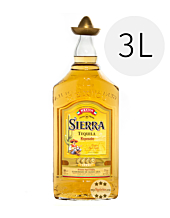 Sierra Tequila Reposado / 38 % Vol. / 3 Liter-Flasche mit goldenem Hut