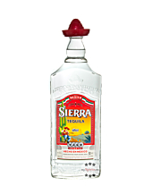 Sierra Tequila Silver / 38 % Vol. / 1,0 Liter-Flasche mit rotem Hut