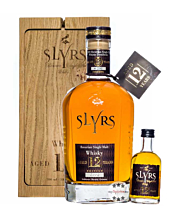 Slyrs 12 Jahre Single Malt Whisky Special Edition: 0,7 L + 0,05 L in Holzblock / 43 % Vol. / 0,7 & 0,05 Liter-Flaschen in Premiumverpackung