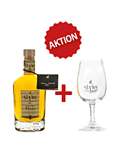 SLYRS Whisky Set: Bavarian Single Malt Whisky + Whisky-Glas / 43 % vol. / 0,35 Liter-Flasche