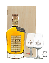 Slyrs Single Malt Whisky Geschenkbox / 43 % vol / 0,7 l + 2 x Slyrs Whiskyglas in mySpirits Holzkiste