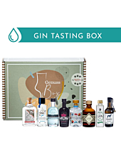 Gin Tasting Set: New Western Dry Gin Probierset / 39,5 – 47 % Vol. / 6x 0,05l + 2x 0,04l in Genuss-Box