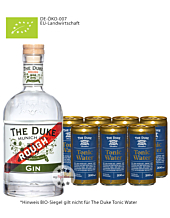 The Duke Rough Gin Bio (42 % vol, 0,7l) & 7 x The Duke Tonic Water (0,2l) inkl. 1,75€ Pfand