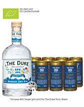 The Duke Wanderlust Gin Bio (47 % vol, 0,7l) & 7 x The Duke Tonic Water (0,2l) inkl. 1,75€ Pfand