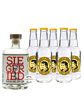 Siegfried Rheinland Dry Gin (41 % Vol., 0,5 L) & 5 x Thomas Henry Tonic Water (0,2 L)