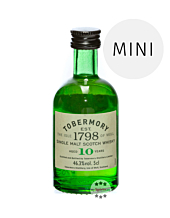 Tobermory 10 Jahre Single Malt Whisky Miniatur/ 46,3 % Vol. / 0,05 Liter-Flasche