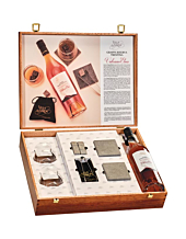 Villa de Varda Geschenkset Grappa Vulcano Etna + 2 Gläser + Accessoires / 40 % Vol. / 0,7 Liter-Flasche in Geschenkbox