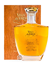 Villa de Varda Grappa Teroldego Stravecchia-Broilet Alta Selezione / 40% Vol. / 0,7 Liter-Flasche in Kästchen aus Mahagoniholz