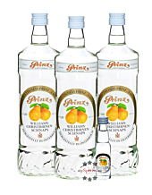 Prinz: Williams-Birnen Schnaps Kombi / 40 % Vol. / 3 x 1,0 Liter-Flasche + 1 x 0,02 Liter-Miniatur