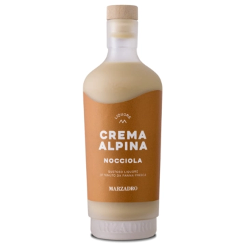 Marzadro Crema Alpina Nocciola Haselnusslikör / 17 % Vol. / 0,7 Liter-Flasche