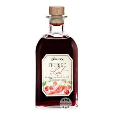 Prinz Feurige Lust Kirschlikör mit Chili / 16 % Vol. / 0,5 Liter-Flasche