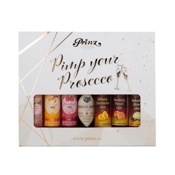Prinz Miniaturen-Probierset „Pimp your Prosecco“ / 16 - 25 % Vol. / 7x 0,04 Liter-Flasche
