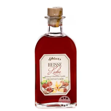 Prinz Heiße Liebe Likör – Himbeer & Vanille Sommerlikör / 16 % Vol. / 0,5 Liter-Flasche