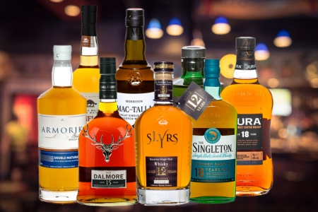 Diese Whiskys werden beim Tasting verkostet